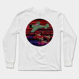 Airplane and Storks Long Sleeve T-Shirt
